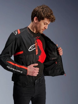 Kurtka motocyklowa tekstylna Alpinestars T-SPS Air V2 czarno-czerwona
