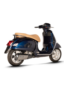 Tłumik motocyklowy Slip-On Line Akrapović Vespa GTS 300 (21-24)/ Sei Giorni (21-22) [stal nierdzewna] srebrny