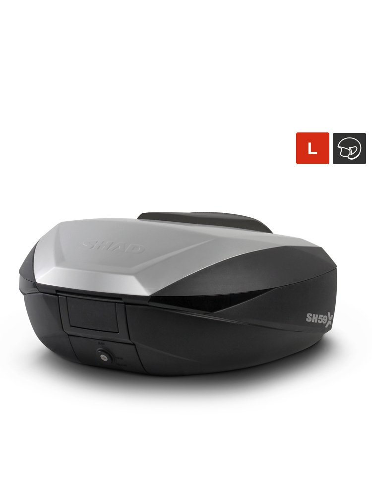 Poszerzany kufer centralny Shad SH59X z aluminiową pokrywą (46, 52 i 58 litrów)