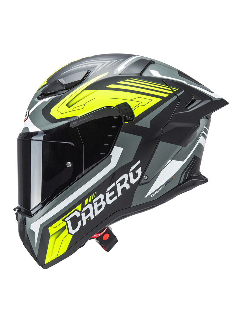 Kask integralny Caberg Drift Evo II Jarama czarno-szaro-żółty fluo
