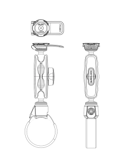 Uchwyt samochodowy Quad Lock 360 Roll Case do klatki bezpieczeństwa