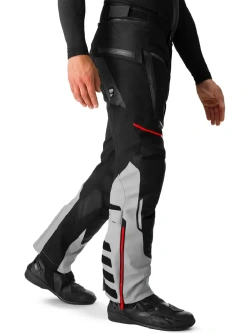 Spodnie motocyklowe tekstylne Shima Hero 3.0 szaro-czerwone