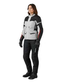 Kurtka motocyklowa damska tekstylna REV’IT! Outback 4 H2O szaro-czarna