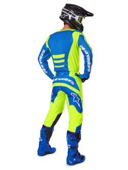 Spodnie cross Alpinestars MX Fluid Haul żółto-niebieskie 