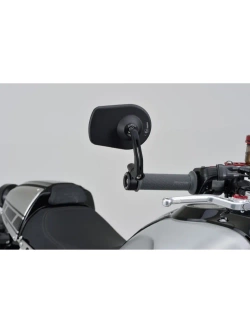 Lusterko motocyklowe Daytona D-Mirror-5 do montażu na końcu manetki czarne [adapter]