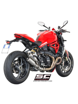 Dwa Tłumiki CR-T Slip-on SC-Project do Ducati MONSTER 1200 R [16-17]