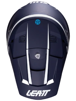 Kask dziecięcy enduro Leatt Moto 3.5 V25 z goglami czerwono-niebiesko-białymi