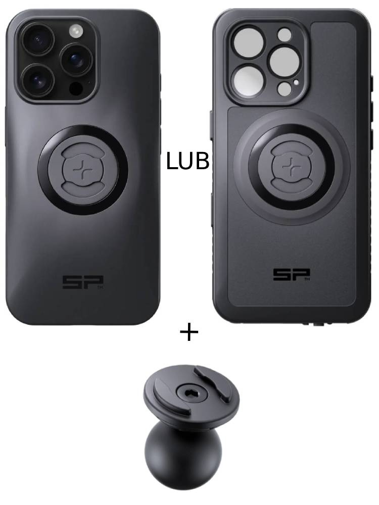 Zestaw: etui na telefon iPhone 16 Pro + uchwyt kulowy Pro SPC+ SP Connect