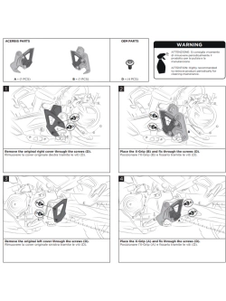 Osłony ramy Acerbis X-Grip CF Moto 450 MT (24-) czarne