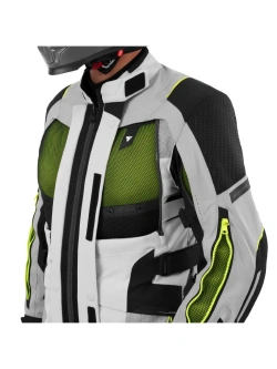 Kurtka motocyklowa tekstylna Shima Hero 3.0 G2 szaro-fluo żółta