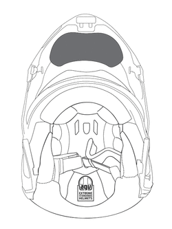 Podbródek AGV do kasku Sportmodular (XXS-XS-S-M-L) winter