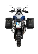 Zestaw: sakwy boczne Soft System Travel + stelaże czarne + bagażnik Touratech BMW F 900 GS (24-) [poj.: 2 x 40l]