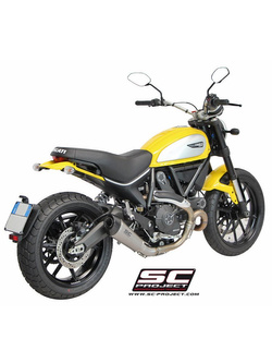 Tłumik SC-Project, Conic Titanium + Carbon (Slip-on) - Ducati Scrambler 800 [15-16]