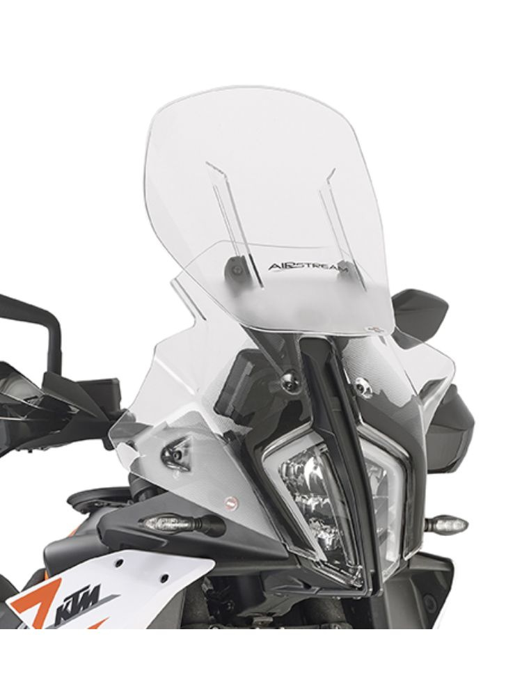 Szyba motocyklowa GIVI Airflow regulowana KTM 890 SMT (23-)/ Adventure 790/ 890 (23-) przezroczysta
