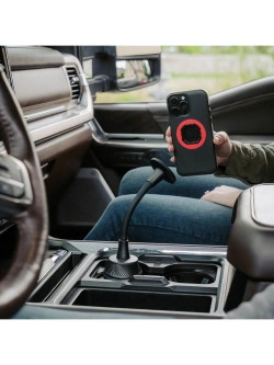 Zestaw do samochodu: etui MAG na telefon iPhone 17 Pro Max (magnetyczne) oraz mocowanie Quad Lock