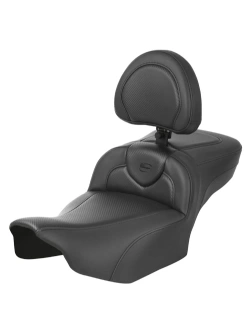 Kanapa motocyklowa dla kierowcy i pasażera z oparciem Saddlemen Roadsofa CF Extended Reach Harley Davidson Road Glide/ Street Glide (wybrane modele) (23-) czarna