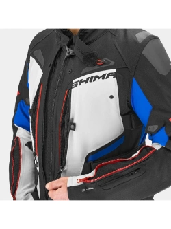 Kurtka motocyklowa tekstylna Shima Dune czarno-niebieska