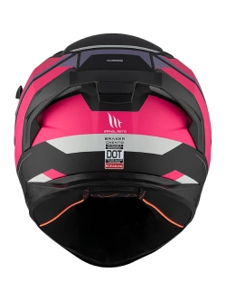 Kask integralny MT Braker SV Chento czarno-różowy matowy