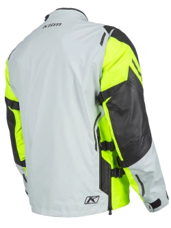 Kurtka motocyklowa tekstylna Klim Latitude szaro-fluo żółta