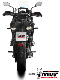 Pełny układ wydechowy (Oval) MIVV do Kawasaki Versys 650 (21-) czarny