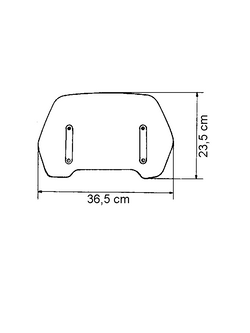 Szyba motocyklowa uniwersalna MRA Street "ST" + zestaw montażowy MRA HK przezroczysta