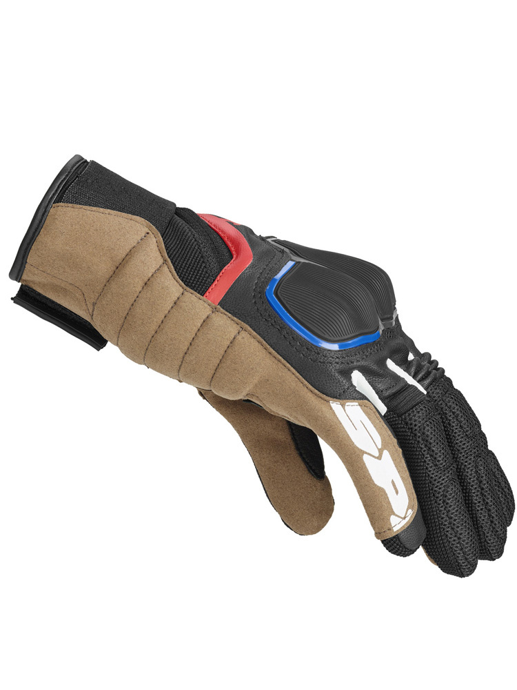 Rękawice motocyklowe Spidi X-GT czarno-brązowo-niebieskie