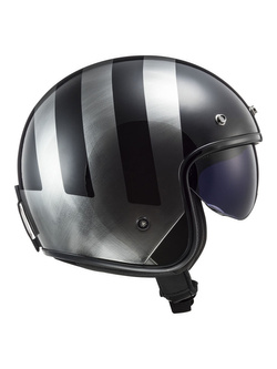 Kask otwarty LS2 OF601 Bob II Lines czarno-szary