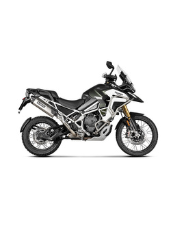 Tłumik motocyklowy Slip-On Line [Titanium + Carbon] Akrapovič Triumph Tiger 1200 Rally Explorer/ Pro/ GS/ GS Pro/ GS Explorer (22-24)