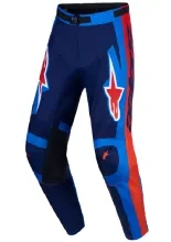 Spodnie cross Alpinestars MX Racer Hunt niebiesko-czerwone