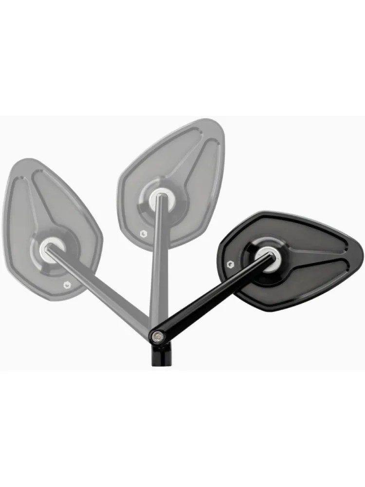 Lusterko motocyklowe uniwersalne Motogadget Mo.view Sport Flip aluminiowe, czarne [długość ramienia: 110 mm]