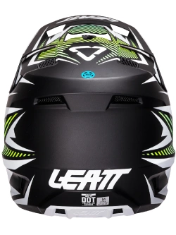 Kask dziecięcy enduro Leatt Moto 3.5 V25 Storm z goglami czarno-białymi-fluo