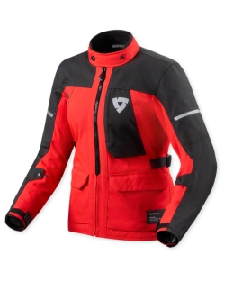 Kurtka motocyklowa damska tekstylna REV’IT! Convergent H2O czerwono-czarna