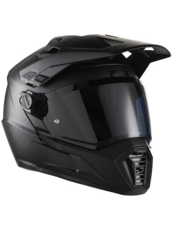 Kask enduro Leatt Moto 7.5 czarny z goglami czarno-szaro-czerwonymi