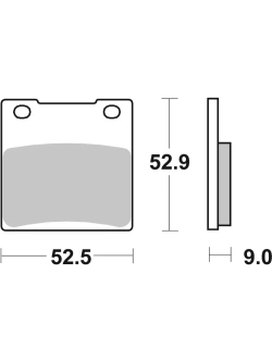 Klocki hamulcowe Brembo SP Kawasaki/ Suzuki (wybrane modele) [kpl. na 1 tarczę]