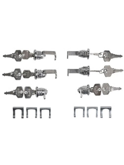 Zestaw: kufry boczne czarne Zega Evo X + stelaże czarne Touratech Harley Davidson RA1250 Pan America (21-) [poj.: 45l+45l]