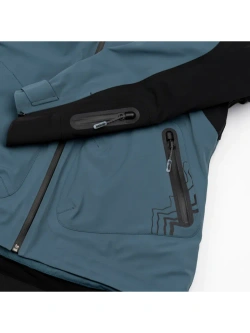 Kurtka przeciwdeszczowa damska Knox Modra czarno-niebieska