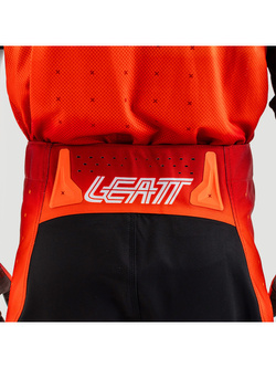 Spodnie cross Leatt Moto 4.5 Glamis czarno-biało-pomarańczowe