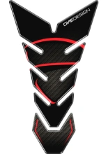 Tankpad Uniwersalny Onedesign Black Edition czarno-czerwony