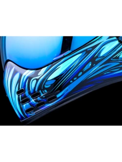 Kask integralny Icon Domain Nouveau niebieski