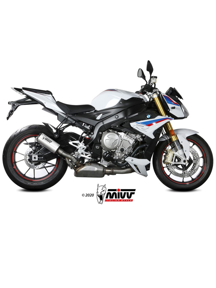 Tłumik motocyklowy Slip-On Line (MK3) MIVV do BMW S1000R (17-20) srebrny