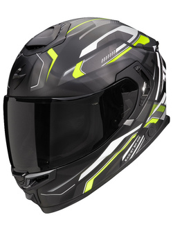 Kask integralny Scorpion Exo-GT SP Air Augusta czarno-szaro-żółty matowy
