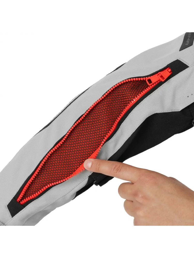 Kurtka motocyklowa tekstylna Shima Hero 3.0 G2 szaro-czerwona