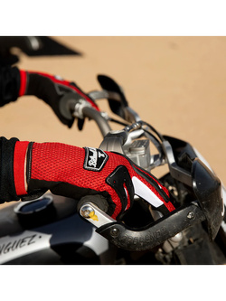 Rękawice cross Biltwell Anza czerwono-czarne