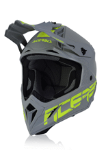Kask enduro Acerbis Steel Carbon szaro-żółty