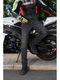 Kombinezon motocyklowy dwuczęściowy 4SR RR Stripes AR czarno-biało-czerwony
