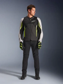 Kurtka motocyklowa tekstylna Alpinestars AST V3 Air czarno-srebrna-fluo