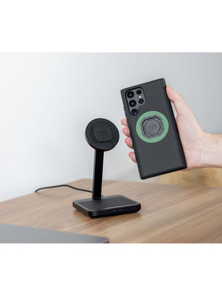 Podwójna bezprzewodowa ładowarka do telefonu MAG Dual Desktop Quad Lock na biurko