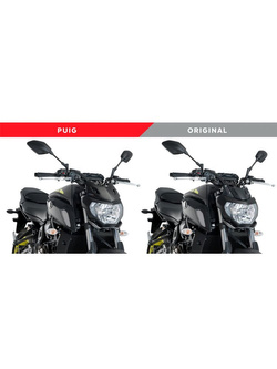 Osłona zegarów do Yamaha MT-07 [ 18-] (czarny mat)