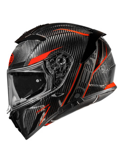 Kask integralny Premier Devil Carbon ST2 czarno-czerwony