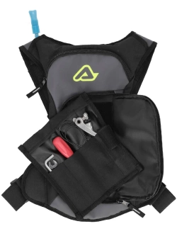 Plecak enduro Acerbis X-Storm Logo z bukłakiem 2 litry, czarno- szary-fluo [pojemność: 5 l]